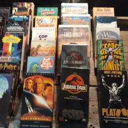 VCR TAPES, SOME NOT OPENED