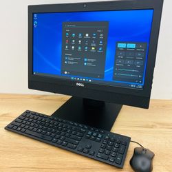 Dell i7 Quad Core 20” PC AIO Desktop / Windows 11 Pro / SSD 500GB / RAM 16GB / WiFi AC / Camera / Bluetooth / Keyboard & mice