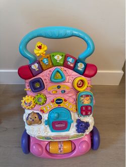 VTech Stroll & Discover Activity Walker - Pink with Accessories, Baby and Toddler Toys