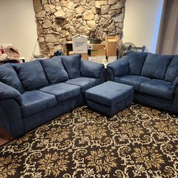 Ashley Furniture Sofa, Loveseat And Ottoman