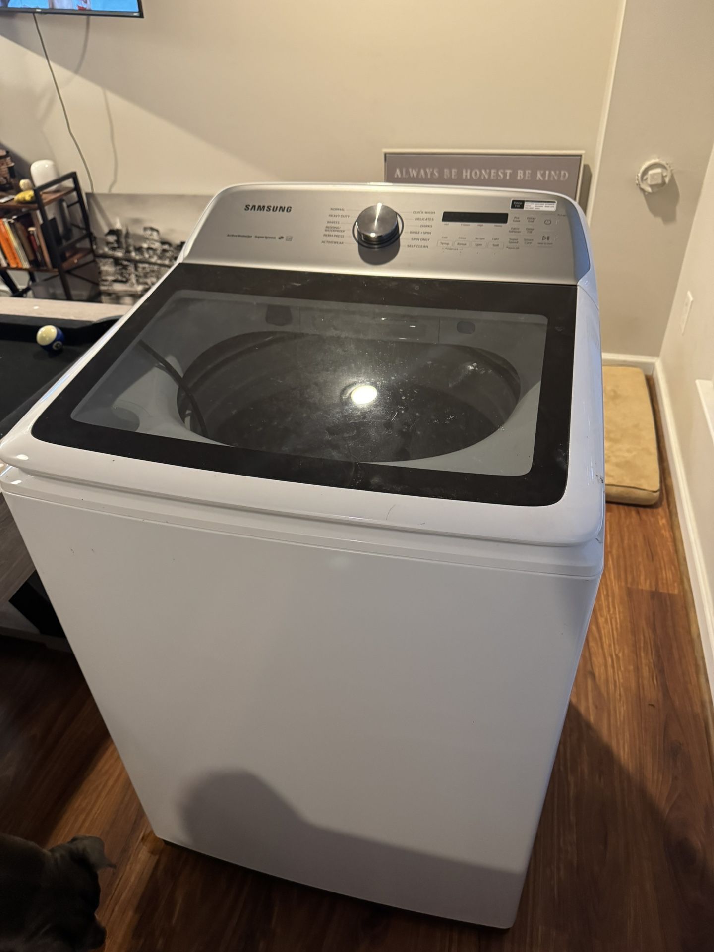 Samsung Top Load Washer and Samsung Electric Dryer