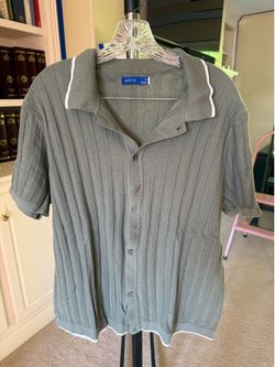 Men's Apt. 9 Textured Stripes Knitted Sweater Polo