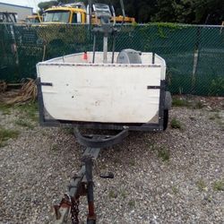 5'x8' Aluminum Frame Trailer $299 With Bad 13" Tires Or $399 With New Tires! Great Scrap Trailer Or Hauling Ass 
