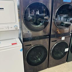 LG WashTower Laundry Center with Center Control 5.0 cu. ft. Front Load Washer and 7.8 cu. ft. ELECTRIC Dryer