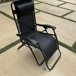 Foldable Reclining Chair Black