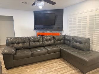 Leather couch