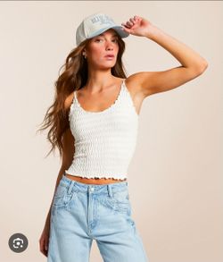 Free People Textured Tank Top