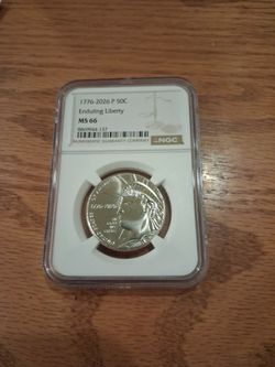 1(contact info removed) P 50C Enduring Liberty Half Dollar NGC MS66