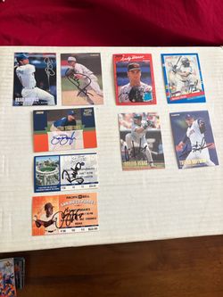 Signed Sports Trading Cards ( Hesperia Ca )