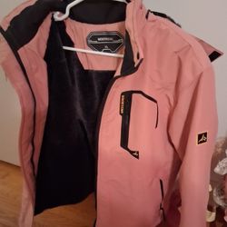 MOERDENG Women's Waterproof Ski Jacket