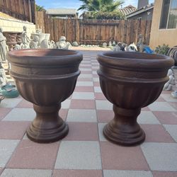 New Flower Pots Made Out Of Cement Perfect Gift 