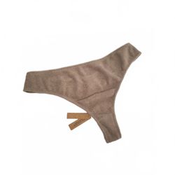 New SKIMS Desert Terrycloth T-String Thong 2X Tan Authentic