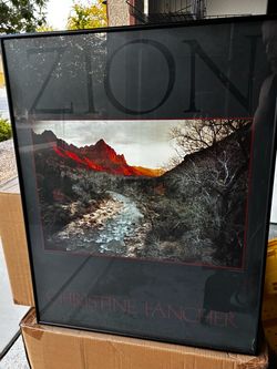 Zion by Christine Fancher Framed Photography Poster -Make an offer -leaving AZ 9/18 LAST DAY