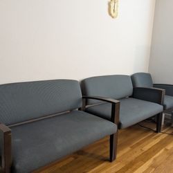 Set of 3 Waiting Room/Office Chairs for Sale