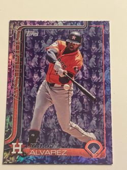 Topps SSP Purple Easter Yordan Alvarez Houston Astros Baseball