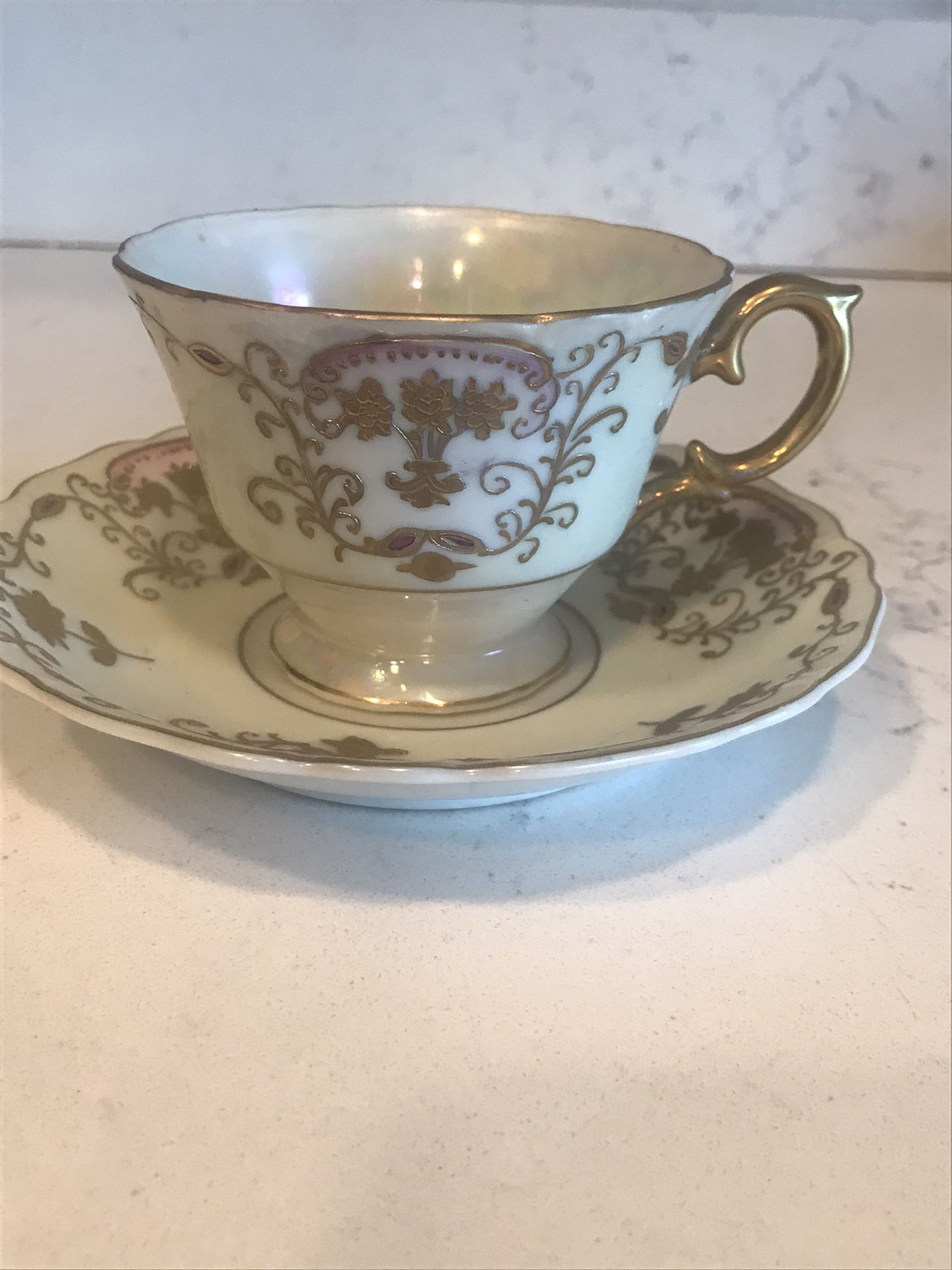 Vintage CHIYODA HIN Bone China Tea Cup And Saucer