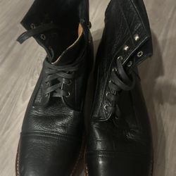 Arias ‘Like New’ Black Leather Boots -Size 13