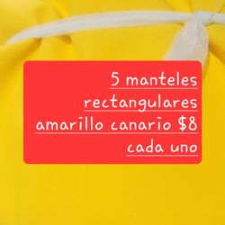 Manteles A $8 Cada Uno 