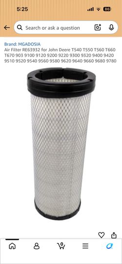 Air Filter RE63932 for John Deere