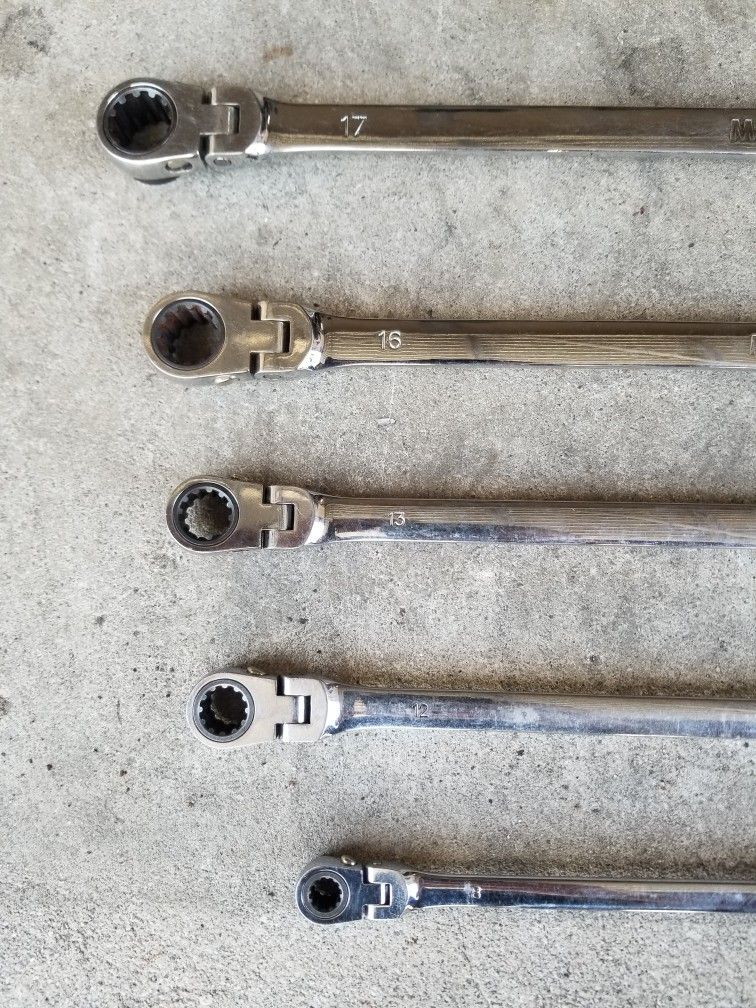 Mountain Ratchet Long Wrenches Double End Reversible Set Lifetime Warranty Snapon for Sale in