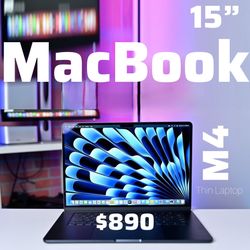 💻🔥  15” 2025 MacBook Air M4  Apple Laptop – MIDNIGHT – 16GB / 256GB – $890 🔥