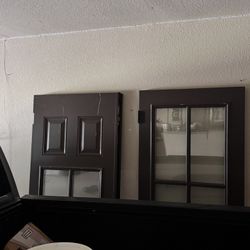 Pair of 36”x80” Insulated Aluminum French Doors — $250