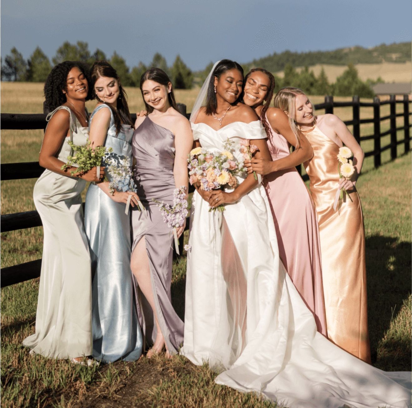 bridesmaids dress all size
