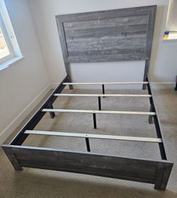 Profile gray queen bed