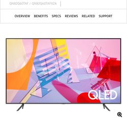82” Samsung QLED 4K UHD HDR