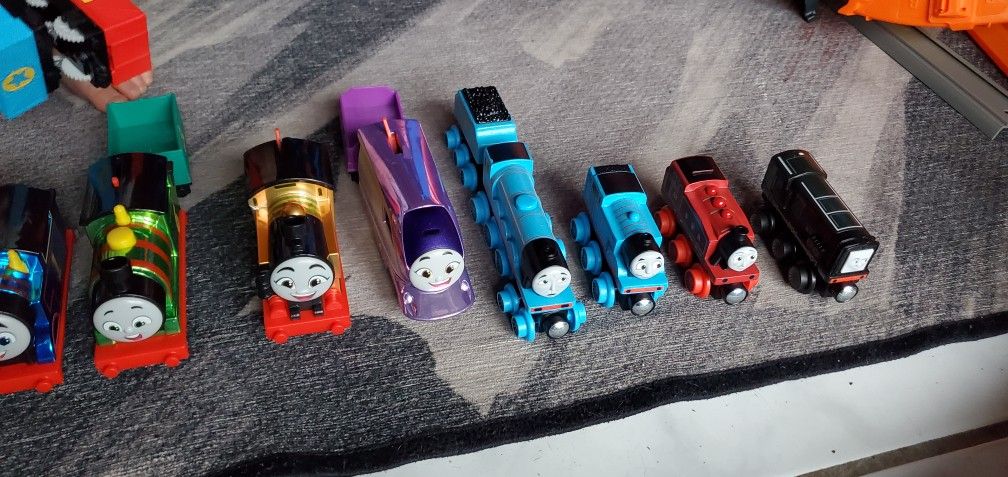 Thomas And  Friends and B-Toys Wooden Tracks, Trains, And Moterized Toy Trains