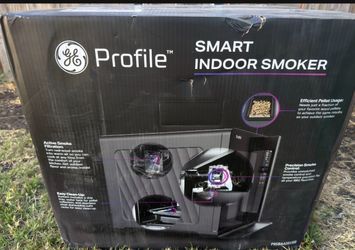 GE Profile Indoor 2.1 cu ft 293-Sq. in Black Smart Electric Smoker  Model #P9SBAAS6VBB