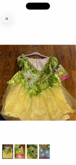 Disney disguise princess & the frog Tiana deluxe child light up costume