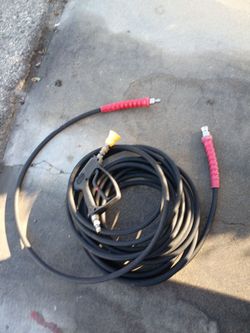 Pressure washer hose and gun 50ft
