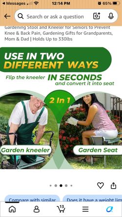 Garden Gardening Kneeler & Seat / No tool pouch