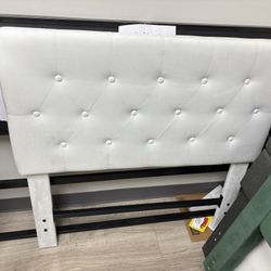 New twin size bed frame, headboard assembled frame in the box