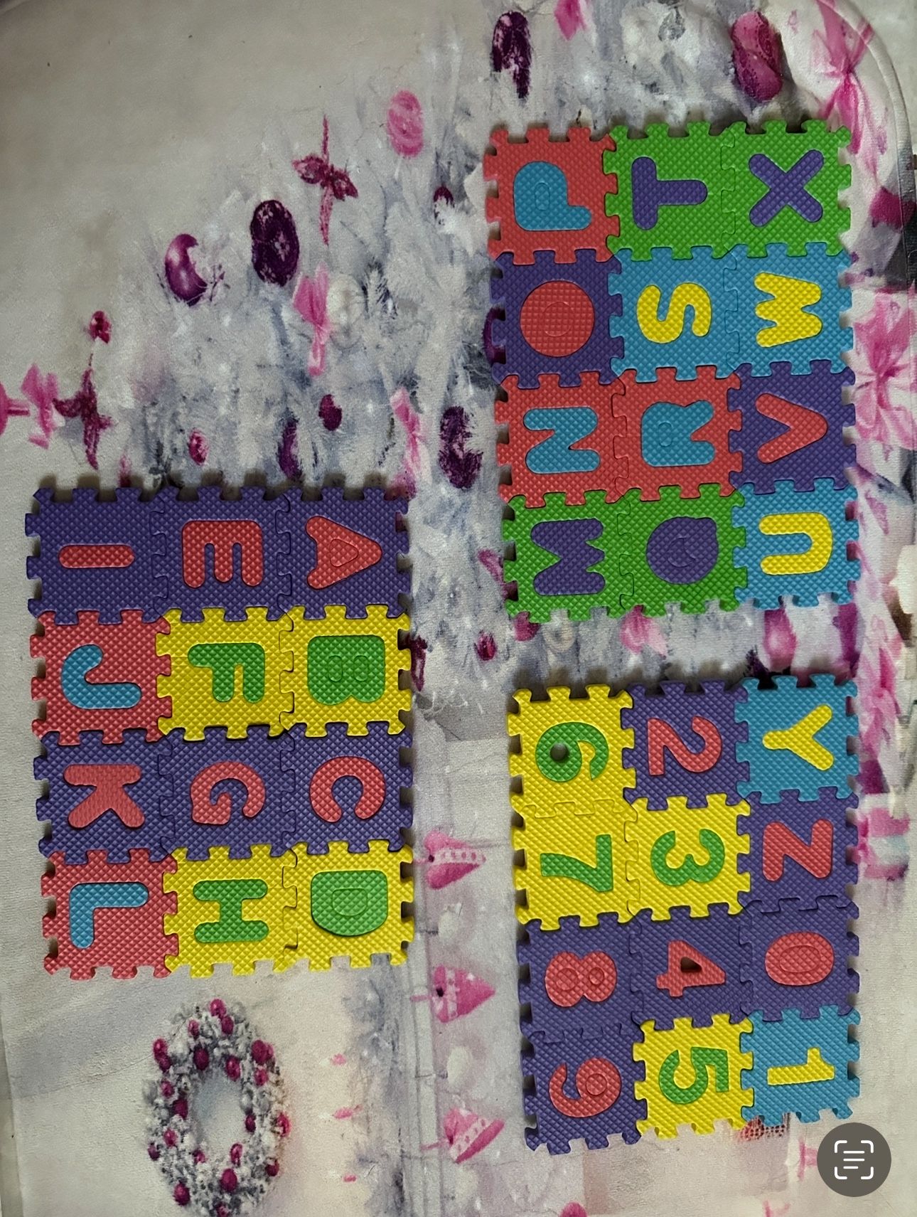 Mini Alphabet and Number Foam Puzzle Mats