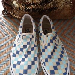Men's Classic Slip On Checkerboard Size 7.5