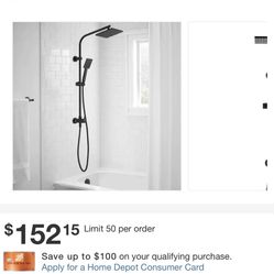 Modern Wall Bar Shower Kit 