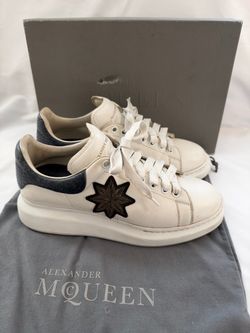 Alexander Mcqueen Oversize Sole Leather High Top Sneakers Shoes Embossed Men 11