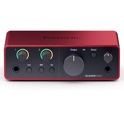 Focusrite Scarlett Solo 4th Generation USB Audio Interface 