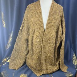 New Womens No Button Cardigan Sweater Sz XL