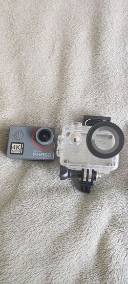 Akaso 4K 60FPS camera with aqua case