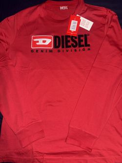 Diesel Long Sleeved T Shirt Embroidered US L
