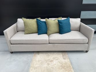 Beige Linen Couch - By Room And Board