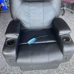 Leather Faux Recliner 