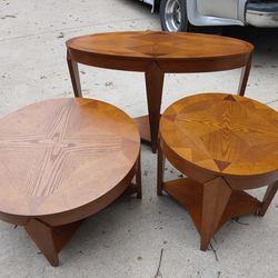 Set Of 3 Mid Centry Tables