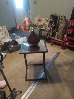 Metal And Mirror Stand.15.00