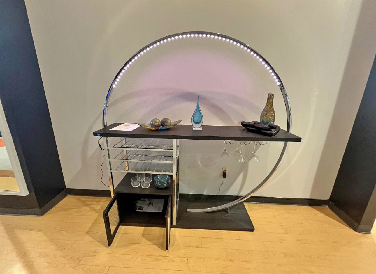 Grey Chrome LED ROUND BAR UNIT