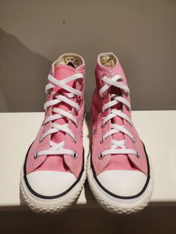 Pink Converse High Top Sneakers Youth Size 1