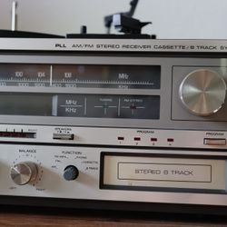 Symphonic Stereo System RPEC-7003 AM/FM stereo receiver cassette/8 track System